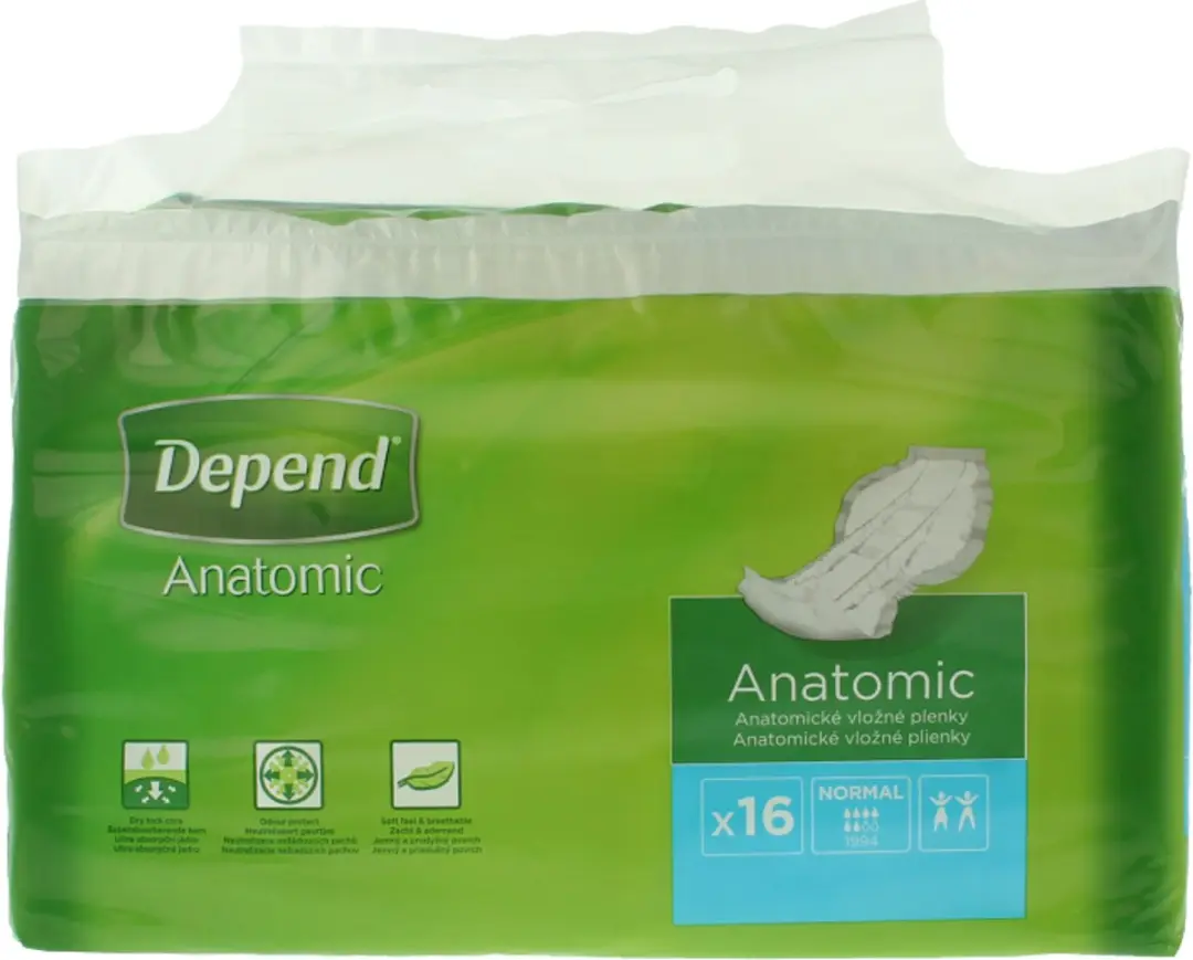 Depend Anatomic Inlegverband Normal - 16 Stuks
