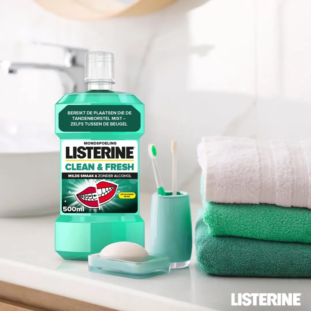 Listerine Clean & Fresh Mondwater - 6x500ml