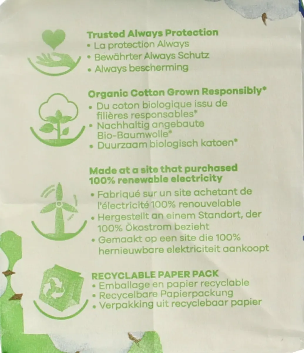 Always Bio Cotton Protection Ultra Maandverband - 11 Stuks
