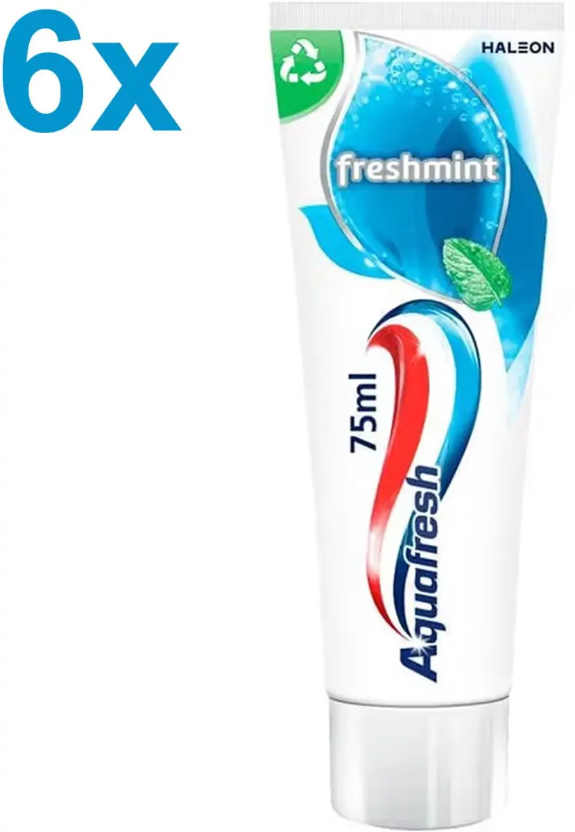 Aquafresh Freshmint Tandpasta 450ml - 6x75ml