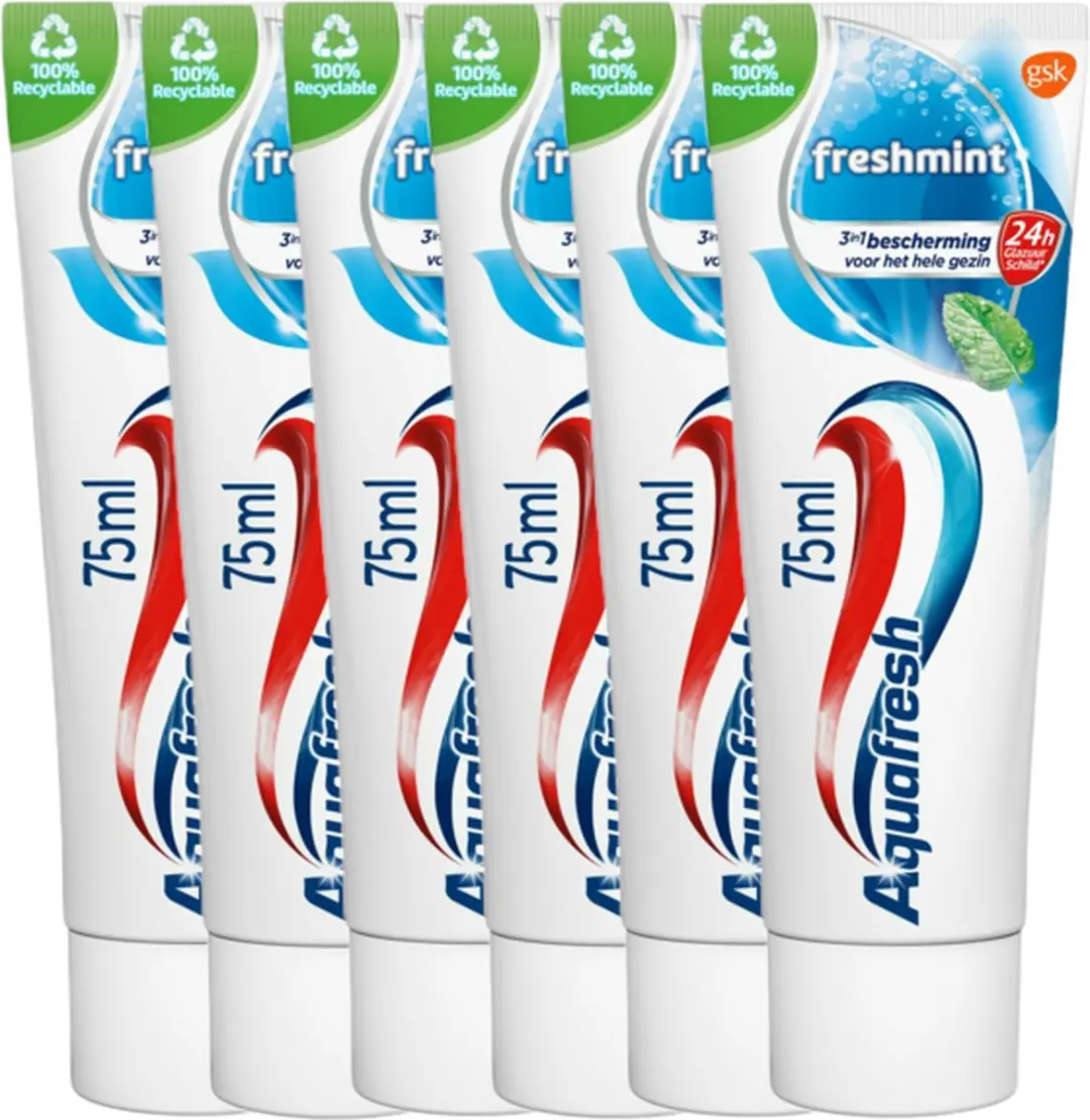 Aquafresh Freshmint 6x75ml