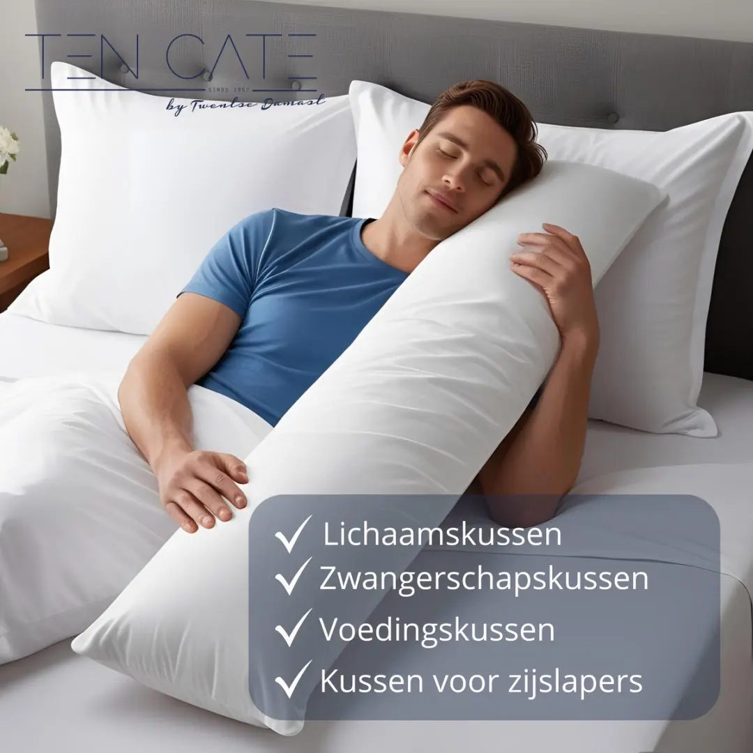 Ten Cate Zwangerschapskussen 145x40cm - Wit