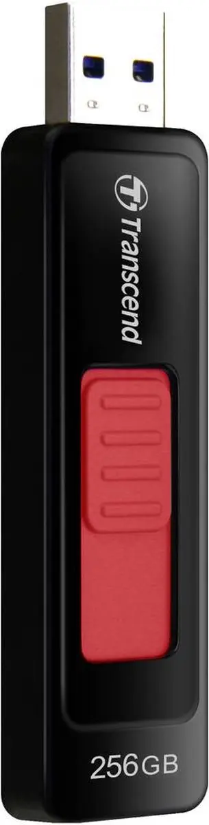 Transcend JetFlash 760 TS256GJF760 USB-Stick 256GB - Zwart/rood