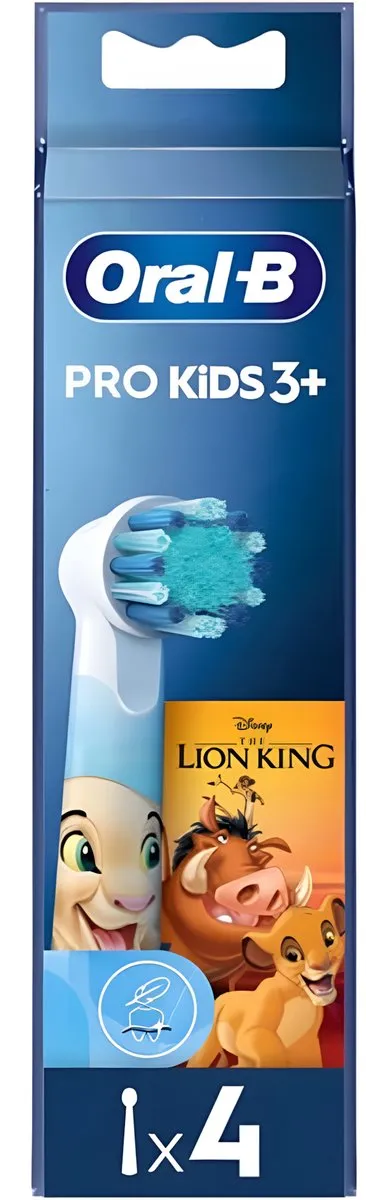 Oral-B EB10-4S Lion King Opzetborstels - 4 Stuks - Melkgebit