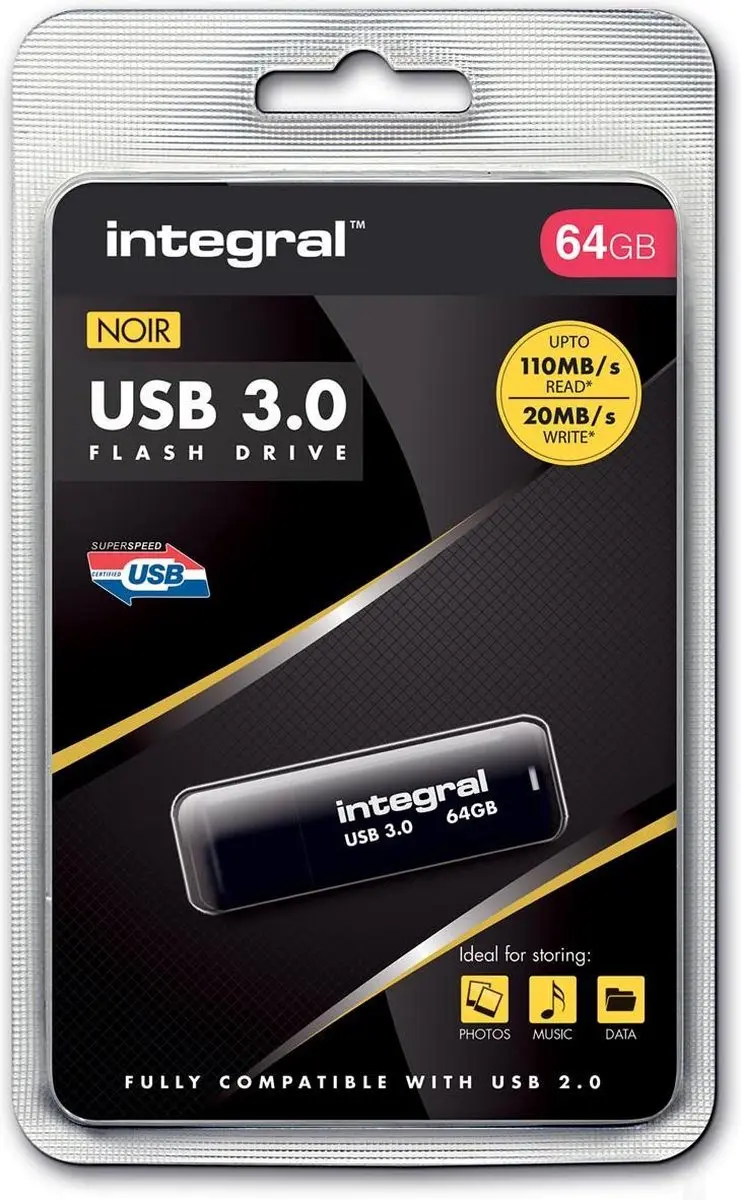 Integral G XL INFD64GBNOIR3.0-V2 SSD - 120GB Wit