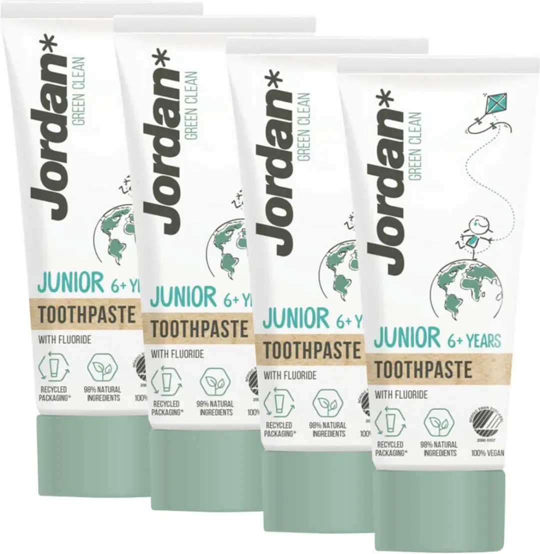 Jordan Green Clean Junior Tandpasta 50ml - 200ml (4x50ml)