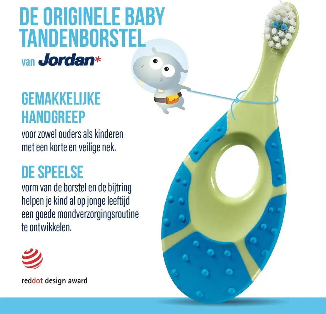 Jordan Step 1 Baby Tandenborstel 0-2 jaar - 4 Stuks - Multicolor