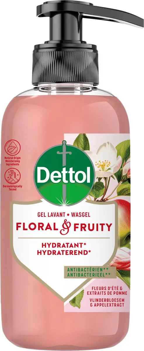 Dettol Handzeep Antibacterieel Floral & Fruity 300ml - 4 Stuks