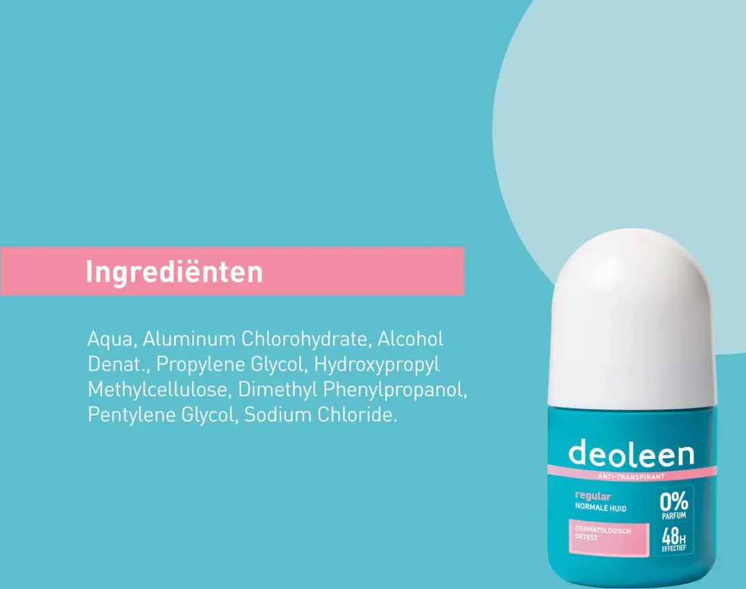 Deoleen Anti-transpirant Roller 50ml - 0% Parfum