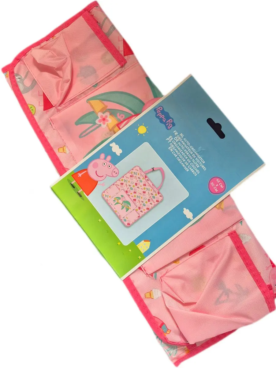 Peppa Pig Autostoel Organizer 50cm - Roze