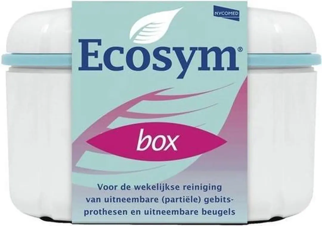 Ecosym Gebitsbakje Kunstgebitreiniging - 1 Stuk