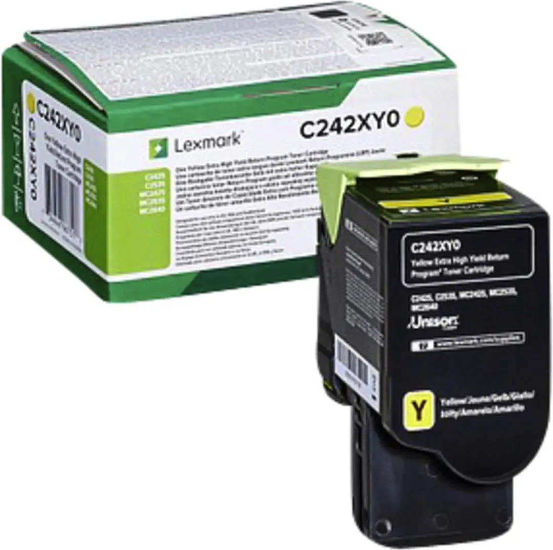 Lexmark C242XY0 Toner - Geel - 3500 Pagina's