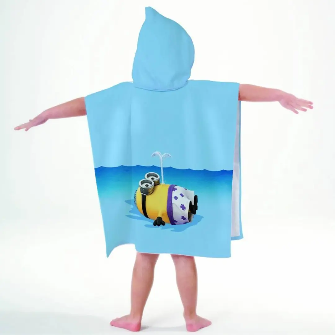 Minions Phil Poncho - 60x120cm Blauw