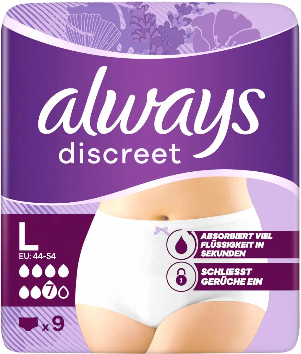 Always Discreet Incontinentiebroekjes Maat L