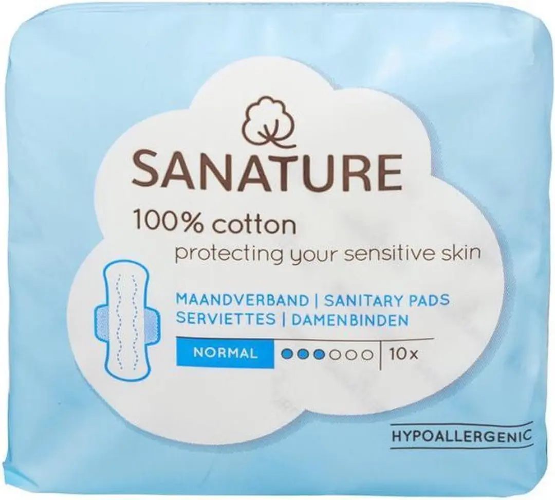 Sanature Maandverband Normaal Met Vleugels - 10 Stuks