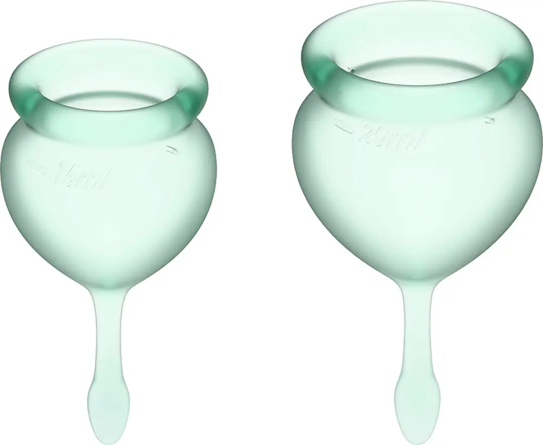 Satisfyer Menstrual Cup Set - 2 Stuks - Blauw