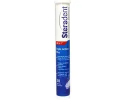 Steradent Triple Action Plus Kunstgebitreiniger 30 tabletten