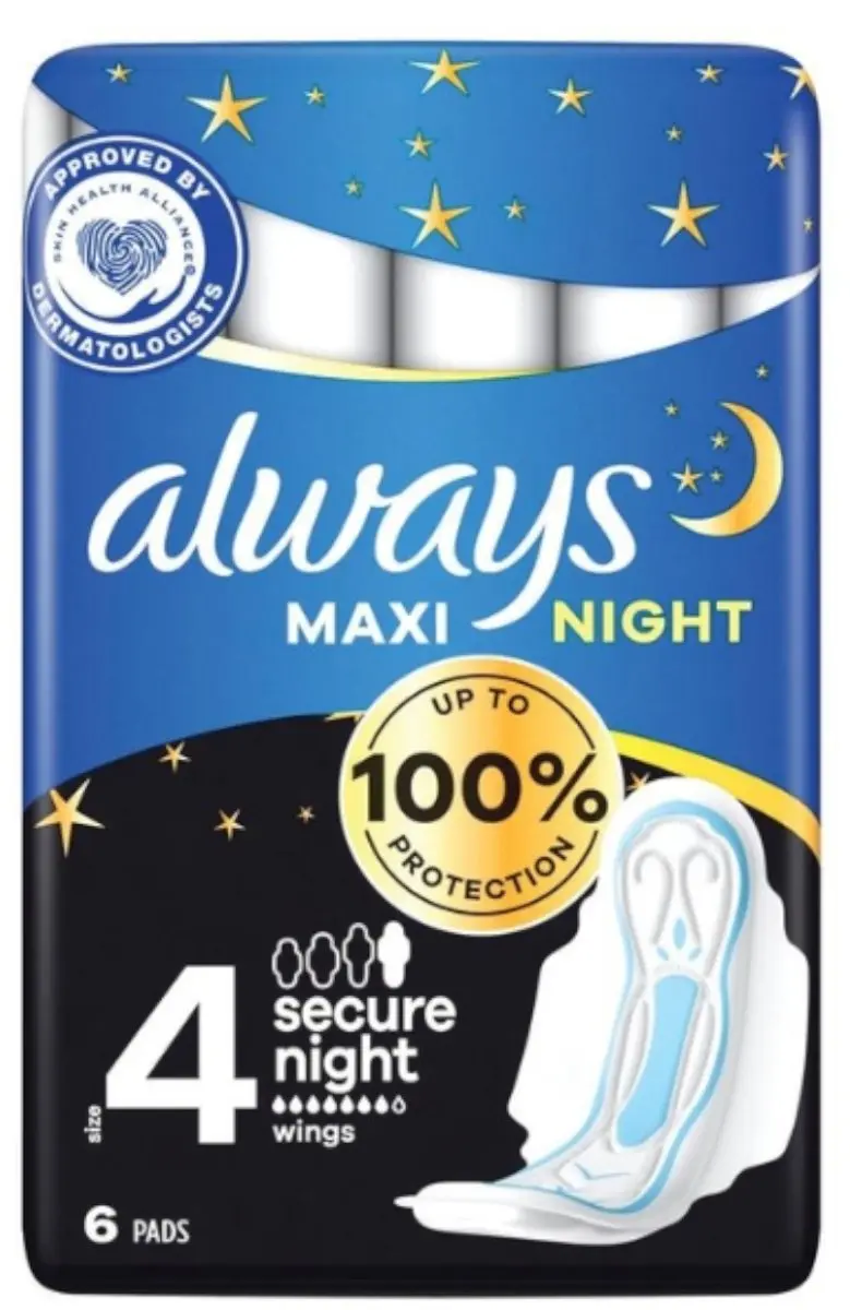 Always Classic Maxi Secure Nacht 6 Stuks