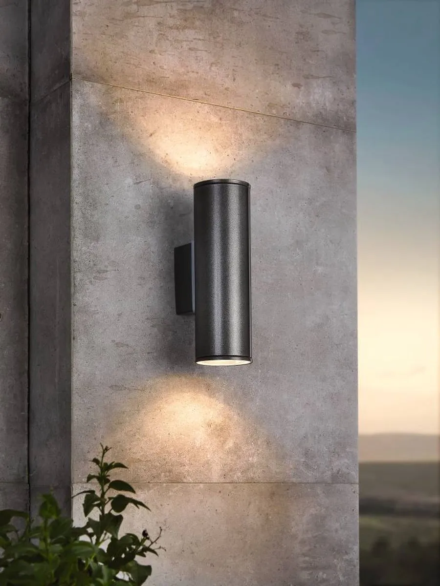 Eglo Riga Wandlamp LED - 2 Lichts - Antraciet