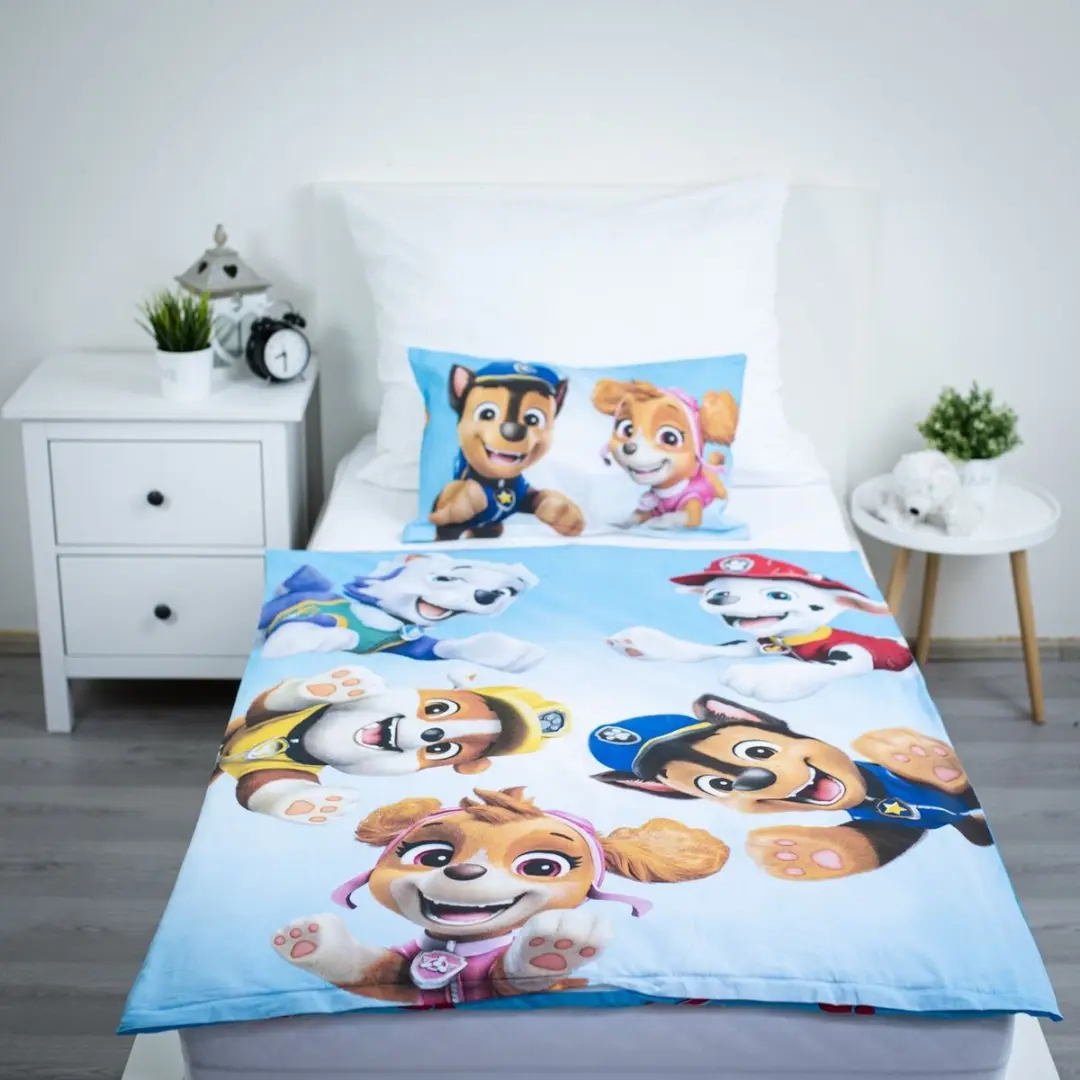 PAW Patrol Dekbedovertrek Blauw - 135x100cm + 40x60cm Katoen