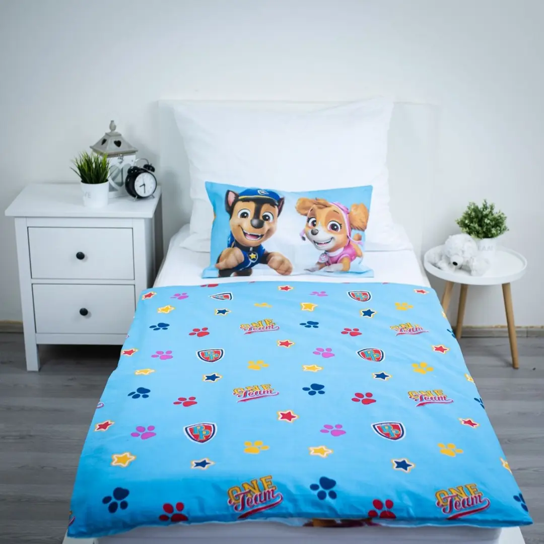 PAW Patrol Dekbedovertrek Blauw - 135x100cm + 40x60cm Katoen