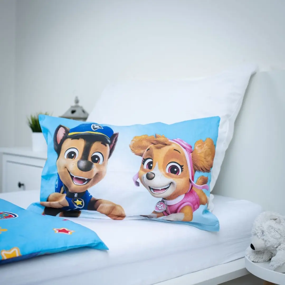 PAW Patrol Dekbedovertrek Blauw - 135x100cm + 40x60cm Katoen