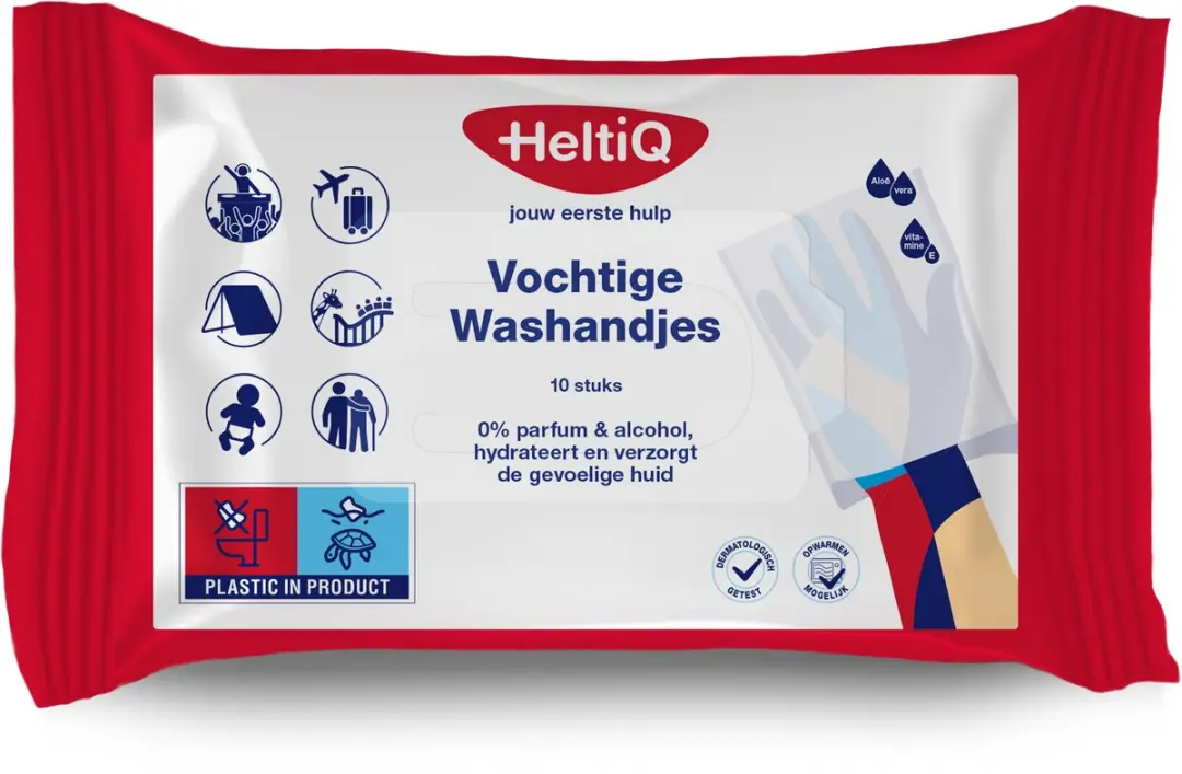Heltiq Vochtige Washandjes 10 Stuks