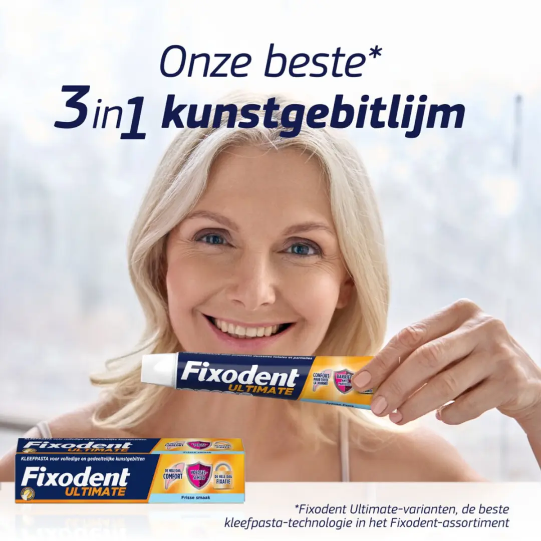 Fixodent Kleefpasta Ultimate Fresh - 20 Stuks