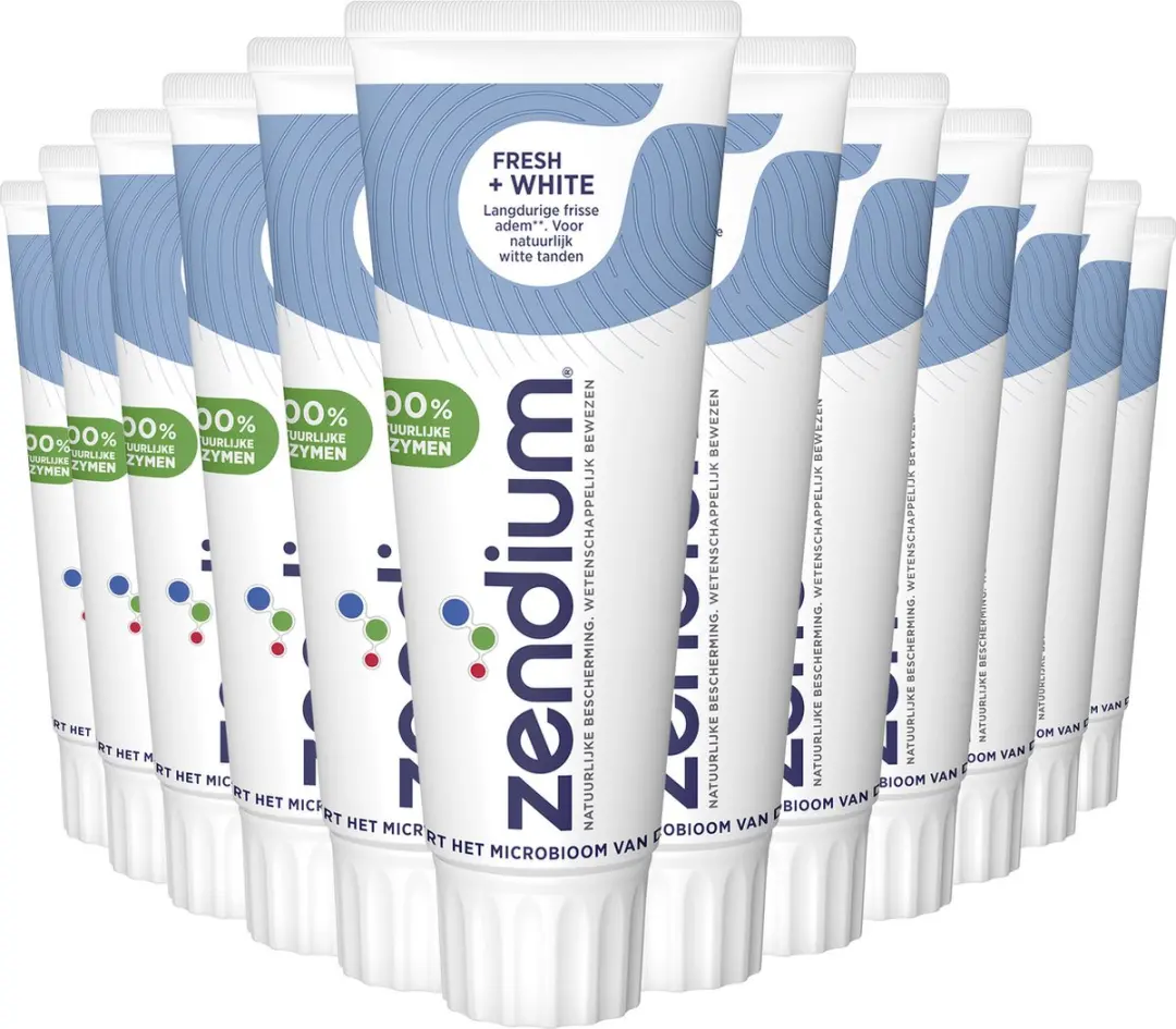 Zendium Fresh+White Tandpasta 12x75ml