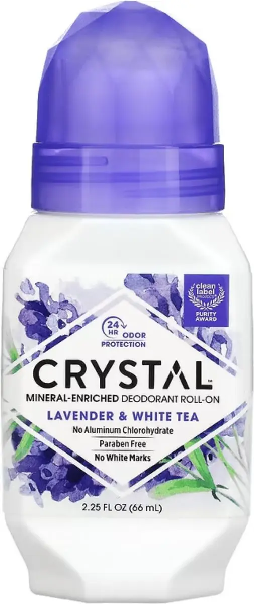 Crystal Mineral-Enriched Roll-On Deodorant - 66ml Lavendel & Witte Thee