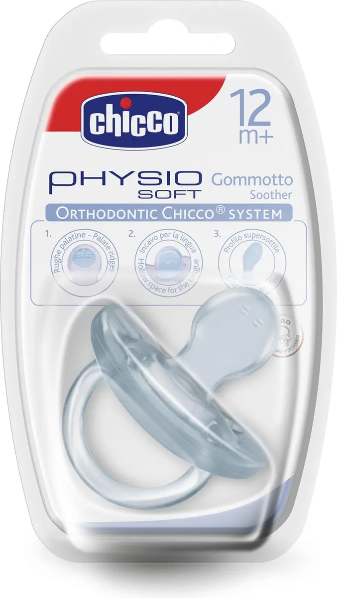 Chicco Physio Soft Sil Fopspeen 12m+