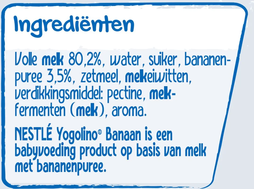 Nestlé Yogolino Banaan Babytoetje 2400g