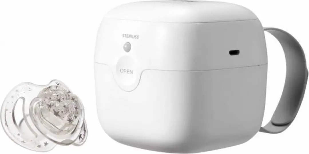 Nûby Draagbare UV Sterilisator voor Fopspenen - Wit/Grijs