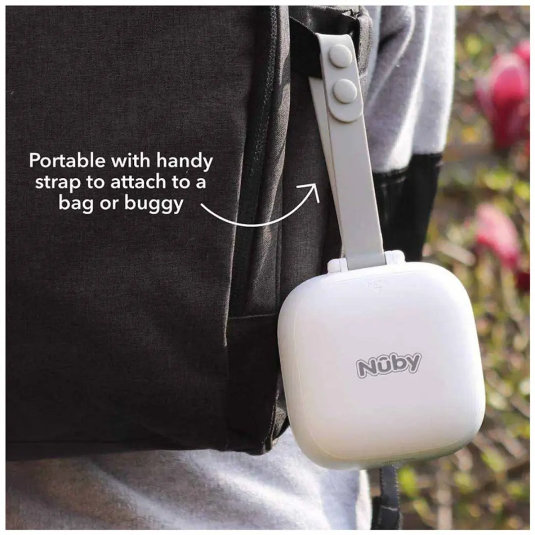 Nûby Draagbare UV Sterilisator voor Fopspenen - Wit/Grijs