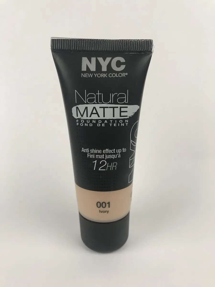 NYC Natural Matte Foundation 001 Ivory