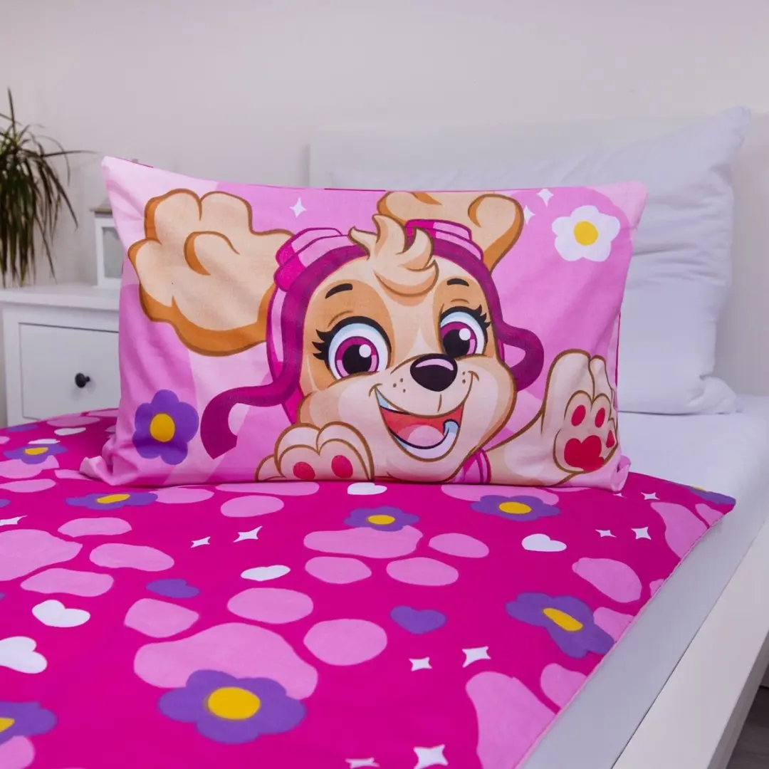 PAW Patrol Dekbedovertrek Pawsome Friendships - 135x100cm + 40x60cm - Roze