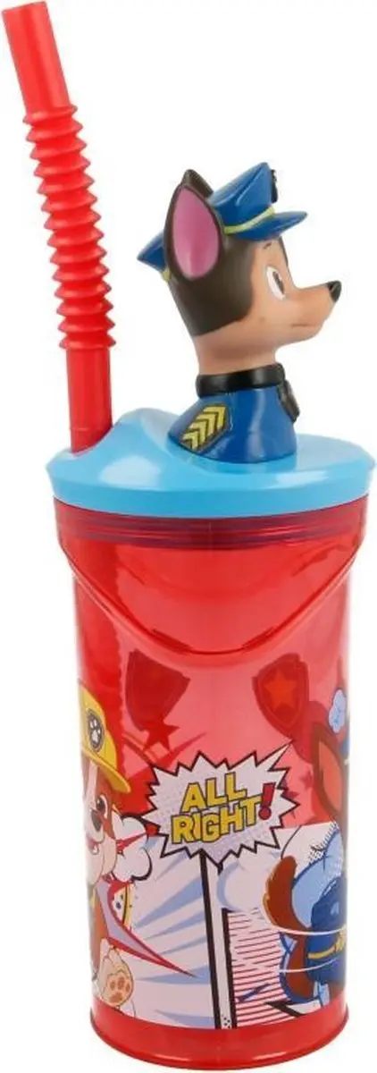 PAW Patrol Chase Drinkbeker 360ml - Rood