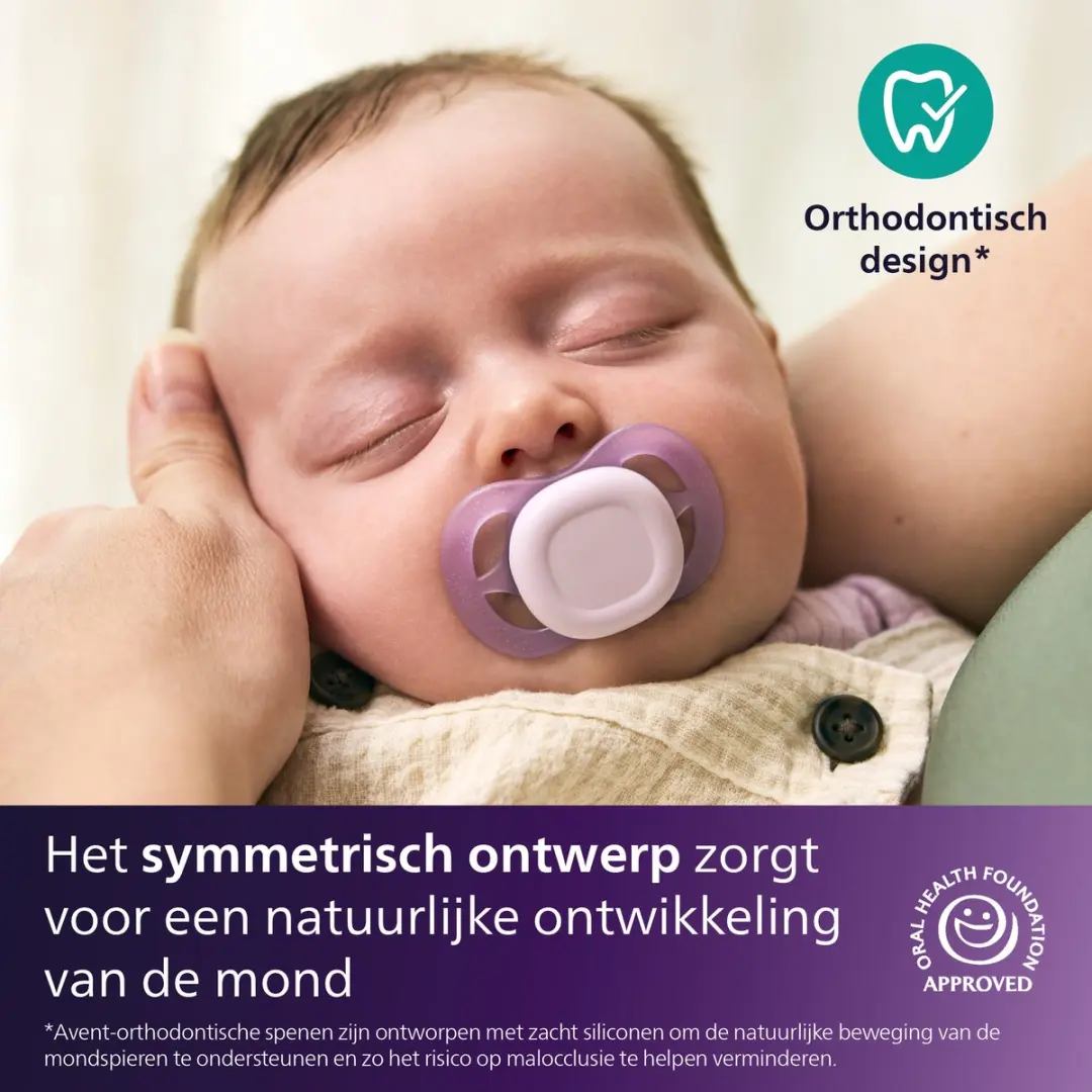 Philips Avent Ultra Start SCF075/17 Fopspeen - 2 Stuks - Glow-in-the-dark
