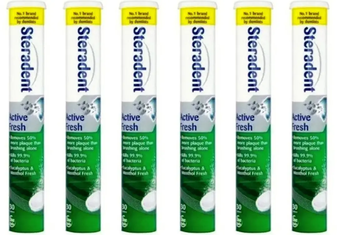 Steradent Active Fresh Kunstgebitreinigingstabletten