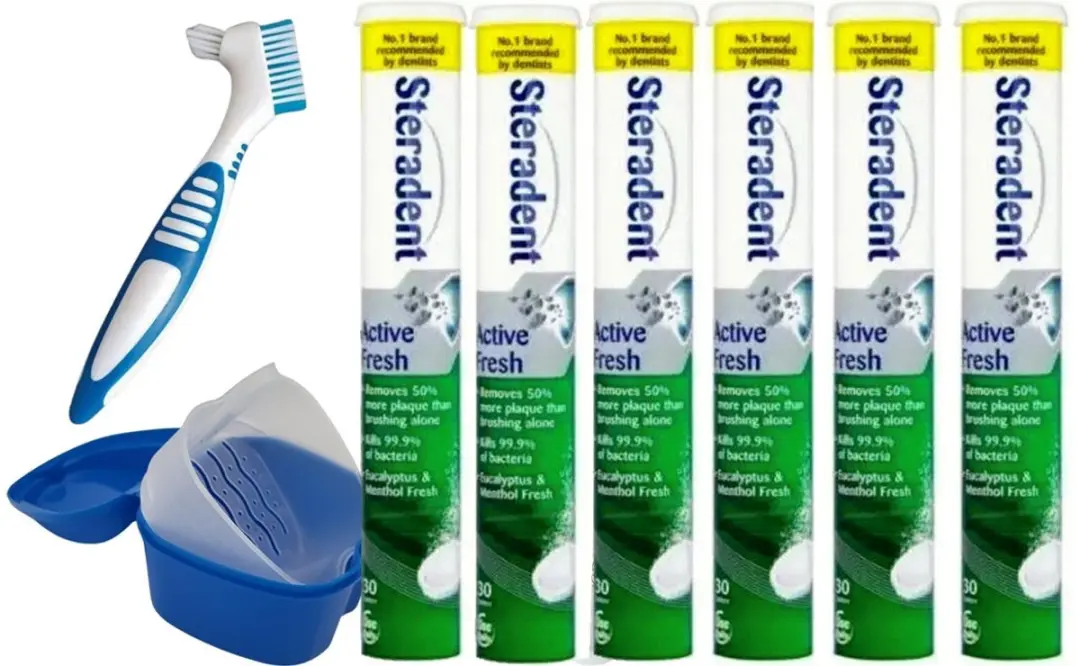 Steradent Active Fresh Kunstgebitreinigingstabletten - 180g