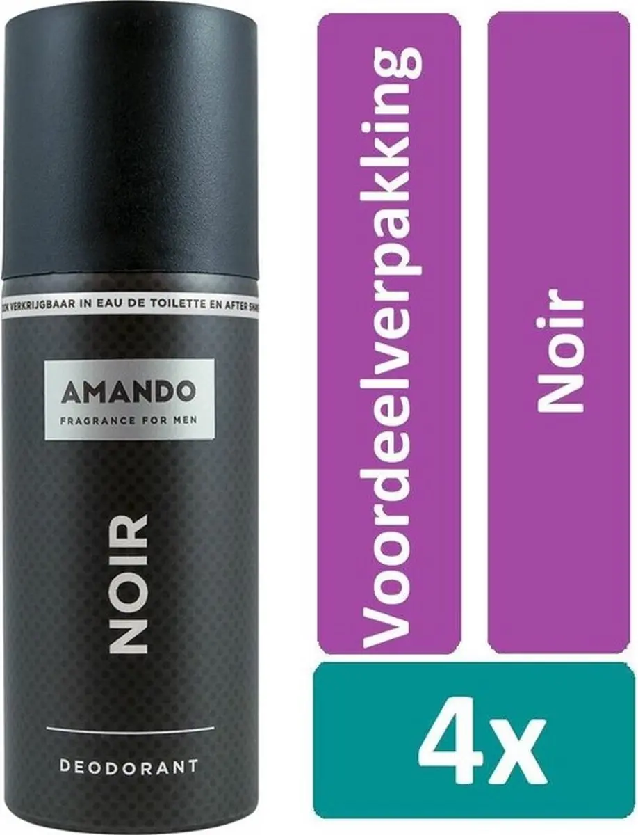 Amando Noir Deo Spray 4x150ml