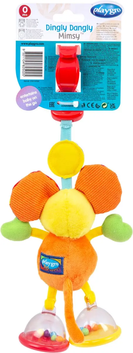 Playgro Hangspeeltje Mimsy de Muis - 1 Stuks