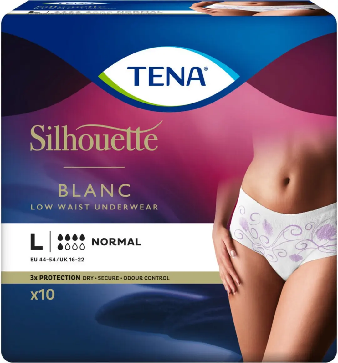 TENA Silhouette Normal Lage Taille L - 60 Stuks - afbeelding 6 van 6
