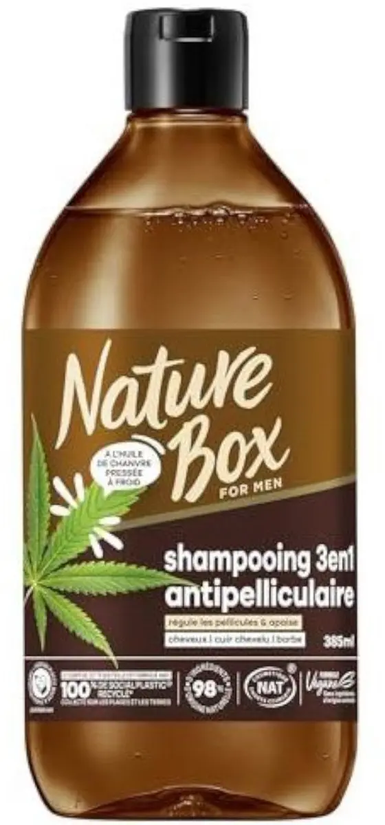 Nature Box Shampoo MEN 3-in-1 Hennepolie 385ml