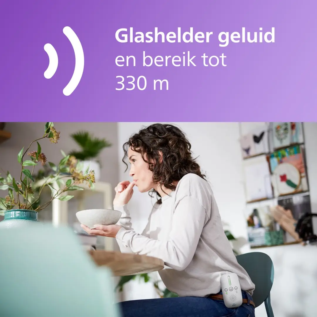 Philips Avent SCD503/26 Babyfoon - DECT - Wit