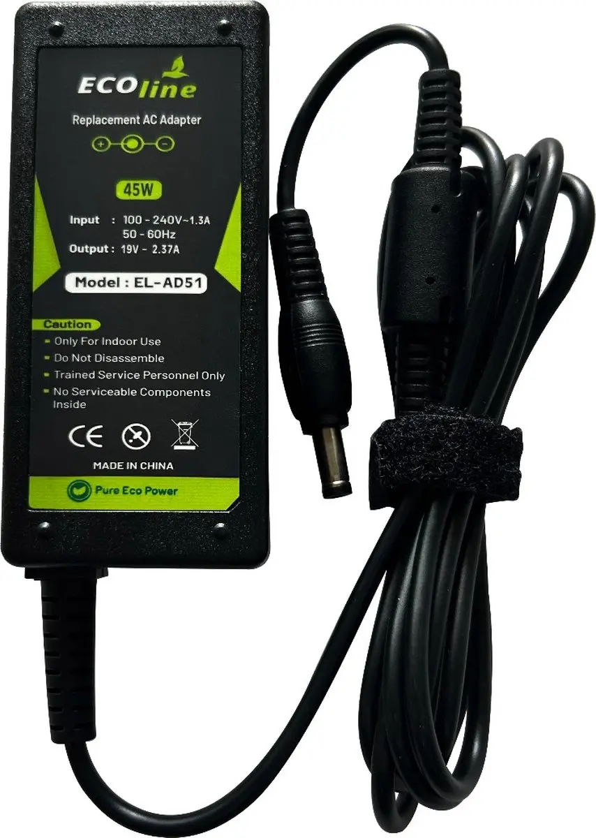 Ecoline Oplader 19V 45W - Toshiba Satellite/Portege