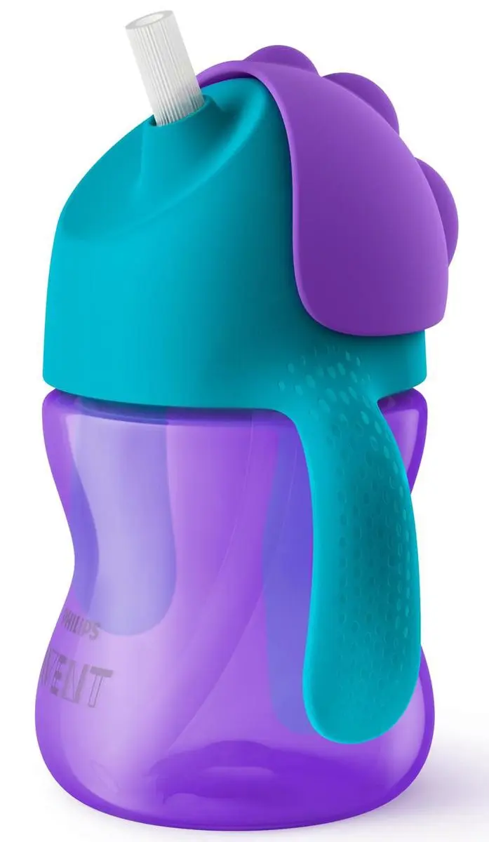 Philips Avent Drinkbeker met rietje SCF796/02 - 200ml - Paars/Blauw