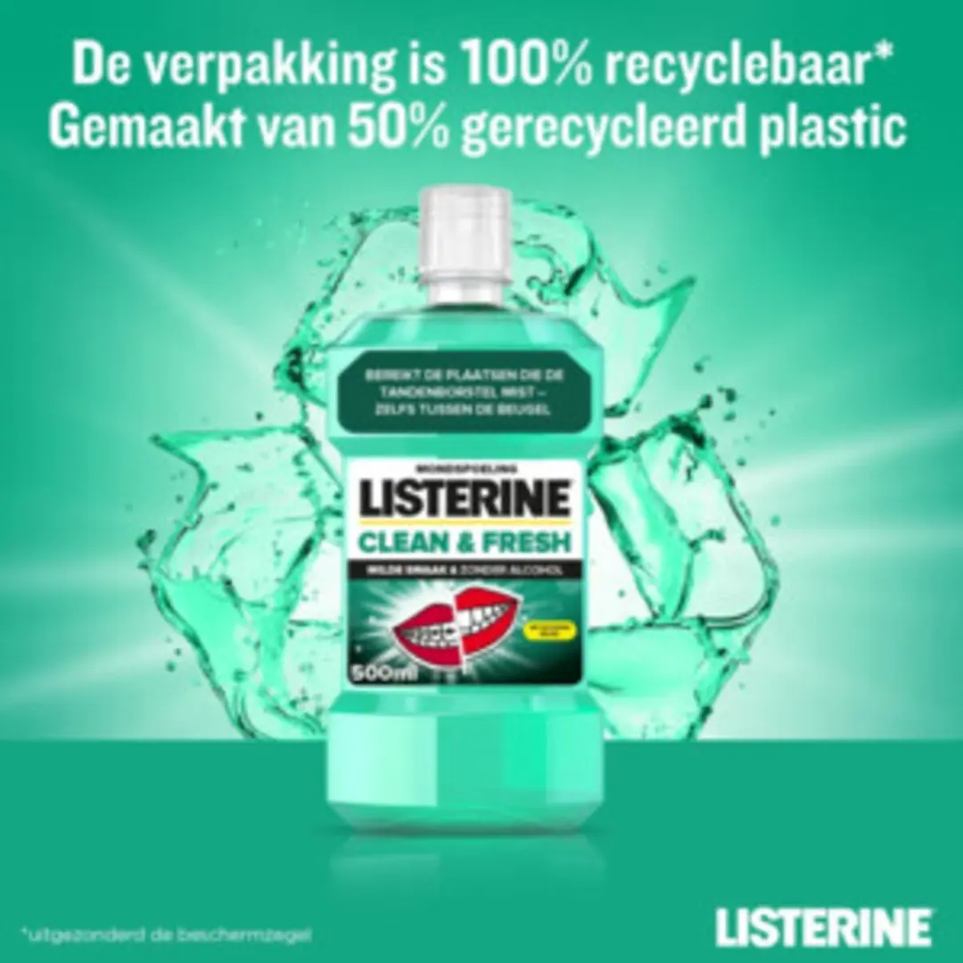 Listerine Clean & Fresh Mondwater 500ml