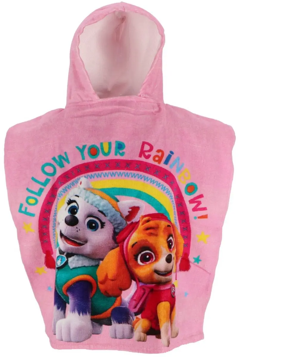 PAW Patrol Poncho - Roze - One Size