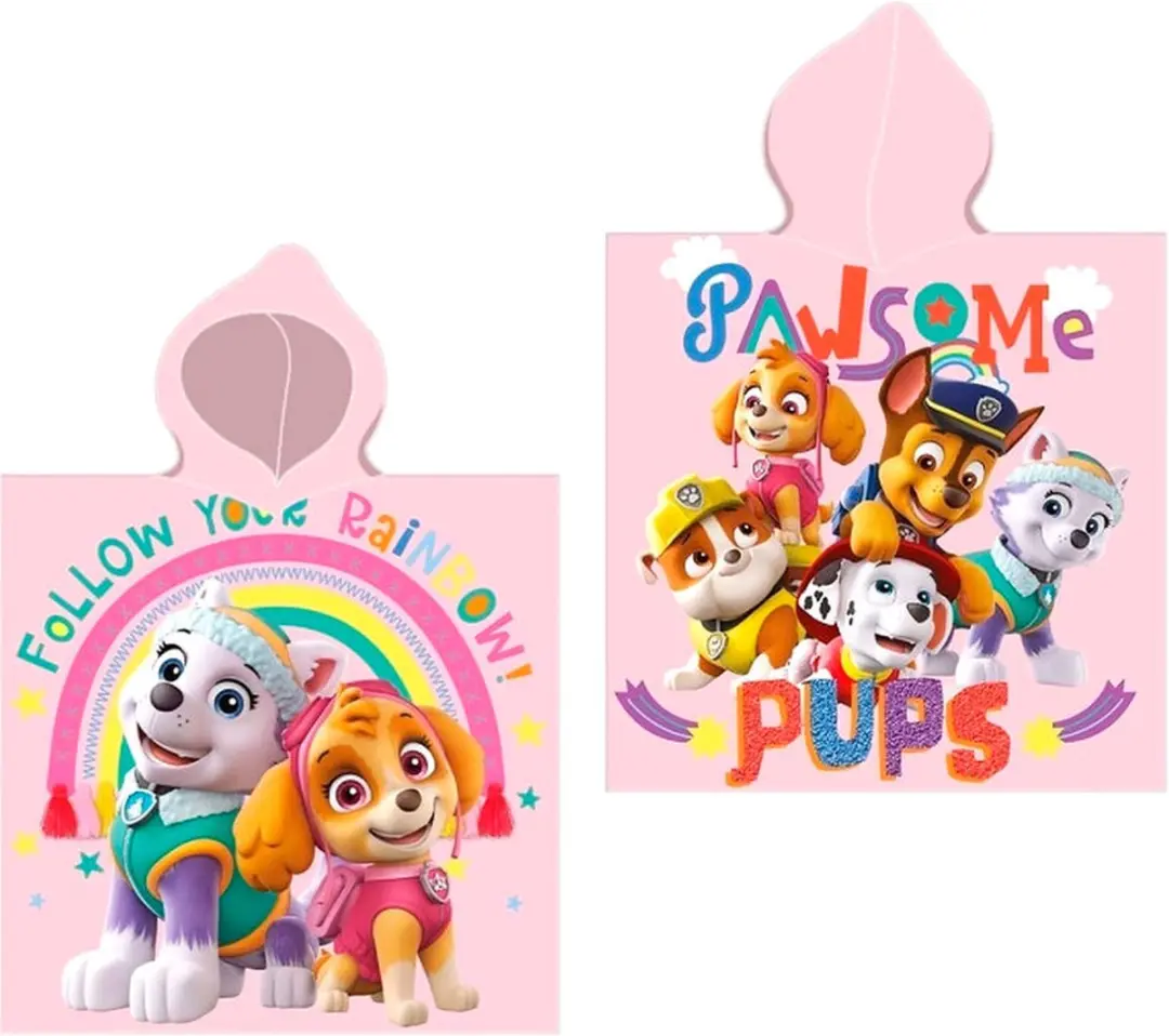 PAW Patrol Poncho - Roze - One Size